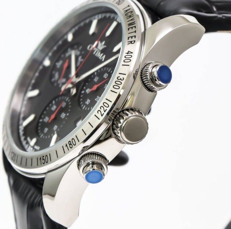 Optima • Swiss Chronograph Watch • OSC432-SL-3 • 44.15mm Tachymeter Date SubDay