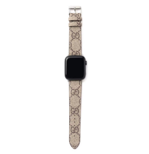 Luxury Leather Watch Band • Compatible with Apple Watch • Fits 38–49mm Series