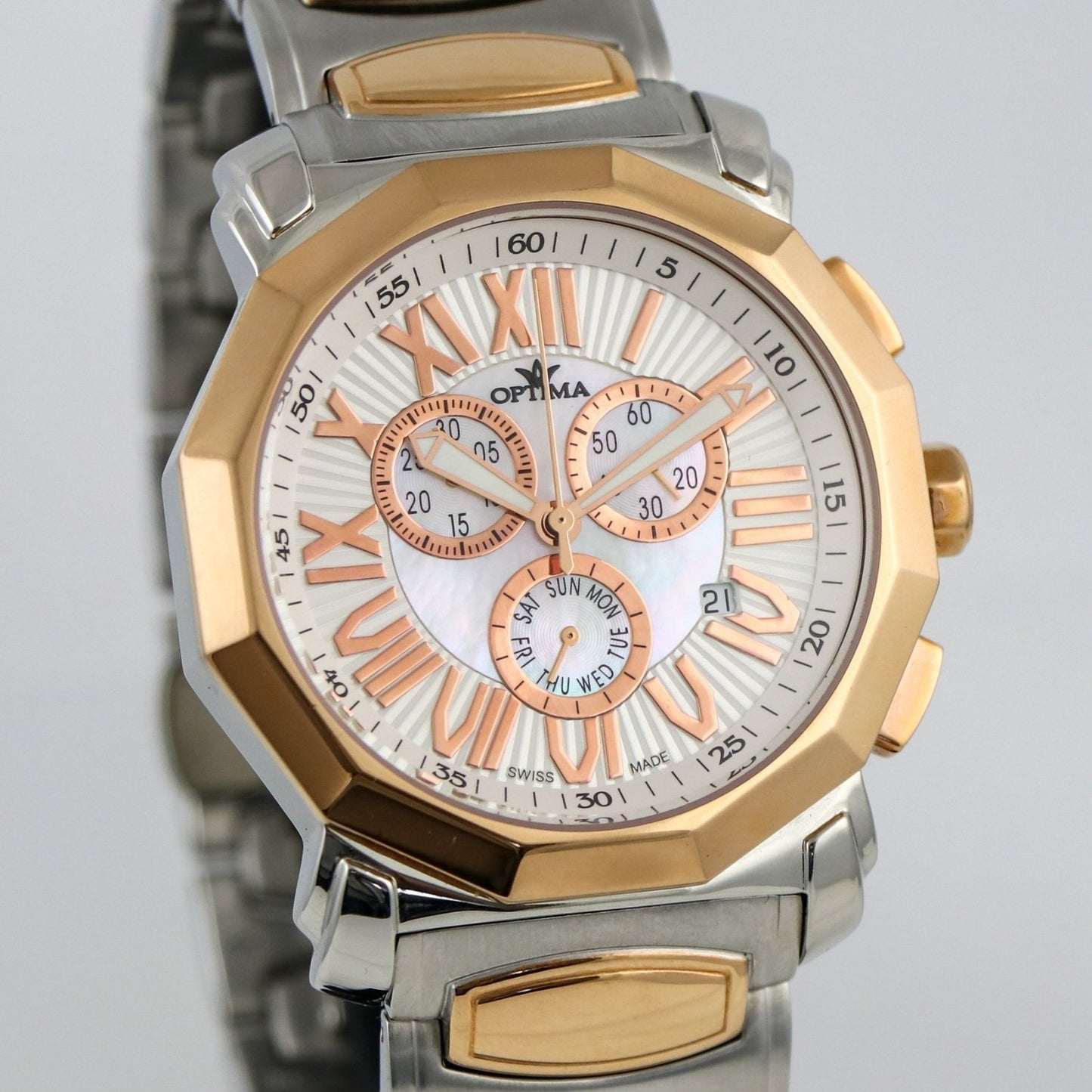 Optima • Swiss Chronograph Watch • Stainless Steel • 43 mm • Quartz • OSC248