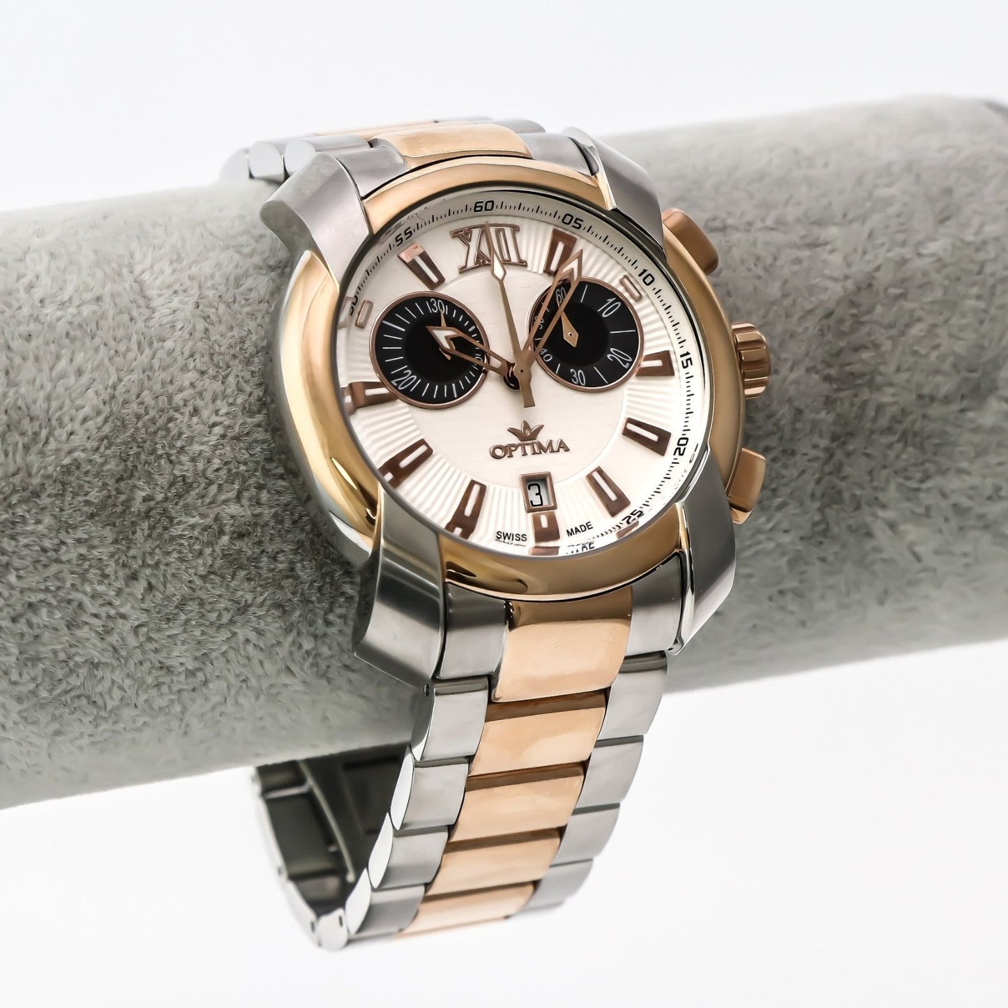 Optima • Swiss Chronograph Watch • Stainless Steel • Quartz • 43mm  • OSC275