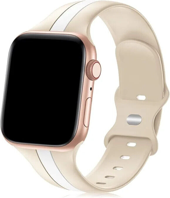Sport Silicone Watch Band • Soft & Durable Strap • Apple Watch Compatible