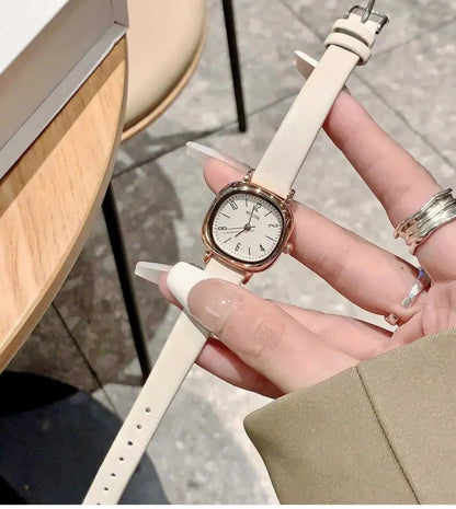 Womens Fashion Watch • 25mm • Quartz • 3ATM • Leather Strap • MsTianQ