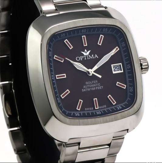 Optima • Golfer • Swiss Automatic Watch • Stainless Steel • 43mm • 5ATM • OSA487