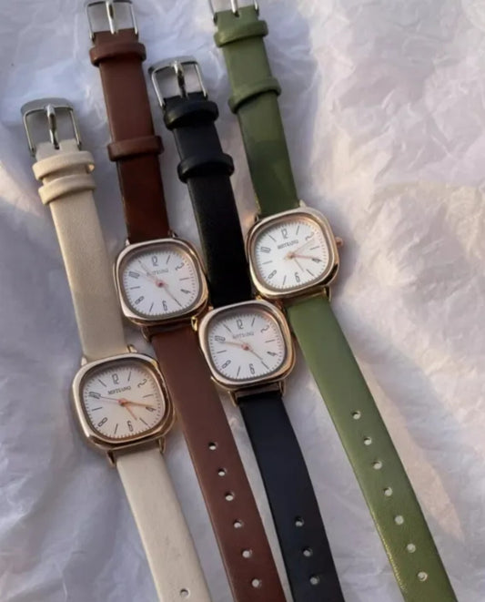 Womens Fashion Watch • 25mm • Quartz • 3ATM • Leather Strap • MsTianQ