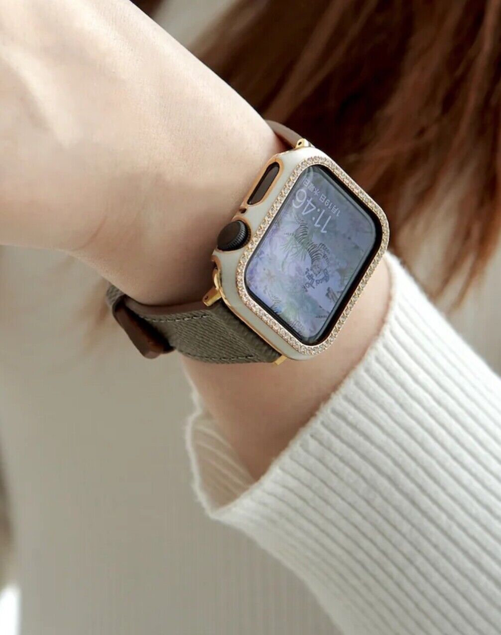 Watch Strap • Compatible Apple Series 7 6 5 4 • 40mm • Vintage Palmar Leather 