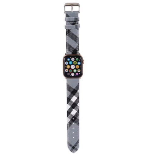 Luxury Leather Watch Band • Compatible with Apple Watch • Fits 38–49mm Series