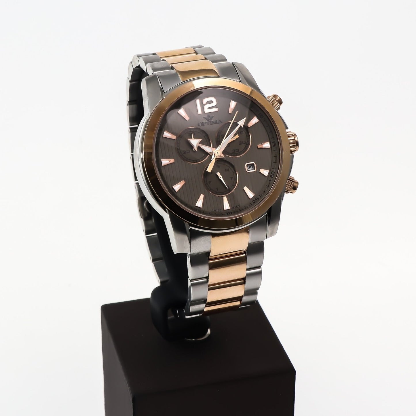 Optima • Swiss Chronograph Watch • Stainless Steel Quartz • 5ATM • OSC307