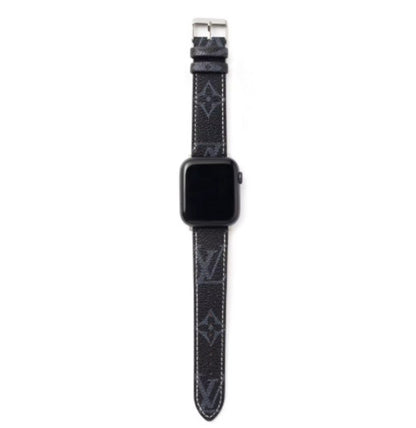 Luxury Leather Watch Band • Compatible with Apple Watch • Fits 38–49mm Series