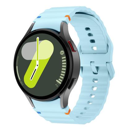 Forwelleny Wavy Silicone Sports Strap • 40mm 44mm • Compatible with Samsung