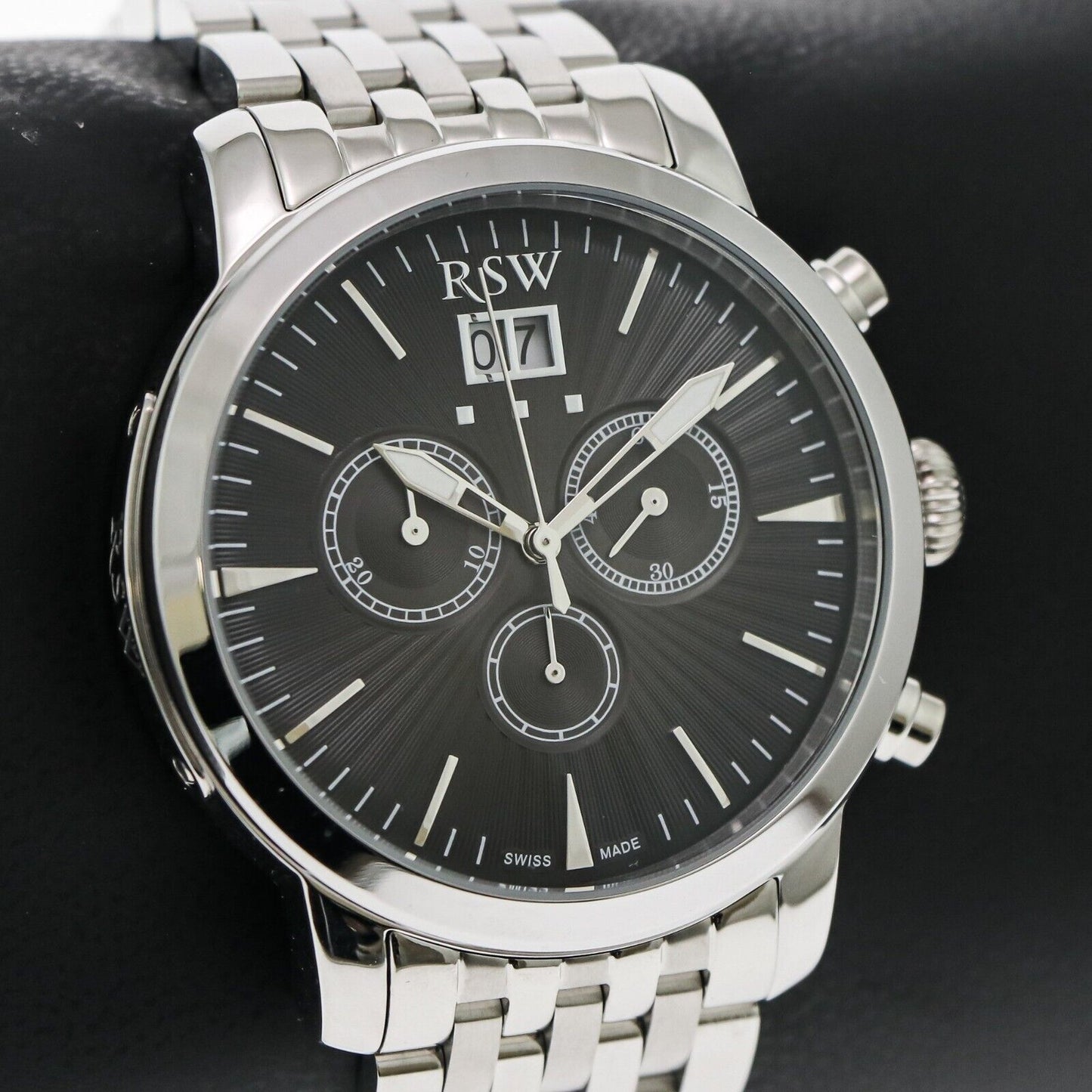 RSW • Swiss Chronograph Watch • Stainless Steel • Quartz • 44mm 5ATM • RSWC111