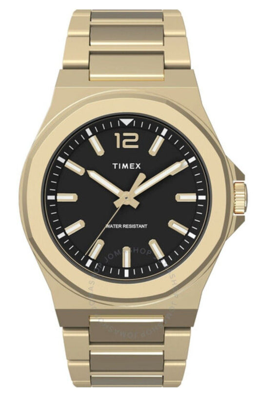 Timex • Gold • City Essex Avenue • Quartz • Black Dial Men's Watch TW2V02100