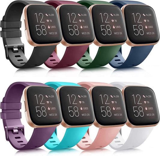 Soft Silicone Sports Strap • Fits Versa 1 2 3 4 • Unisex Band