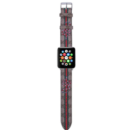 Luxury Leather Watch Band • Compatible with Apple Watch • Fits 38–49mm Series