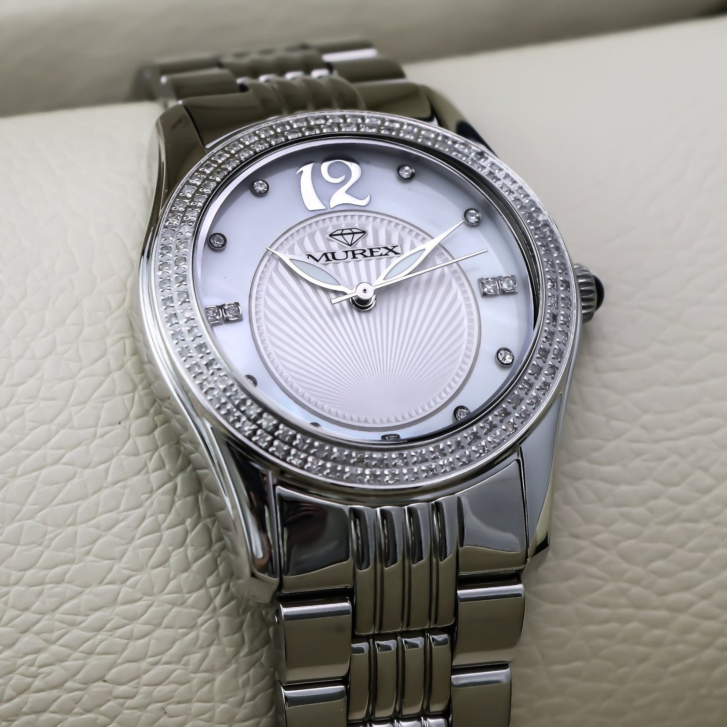 Murex • Swiss Diamond Watch • 126 SI Real White Diamonds 0.7ct • 36mm • MUL536