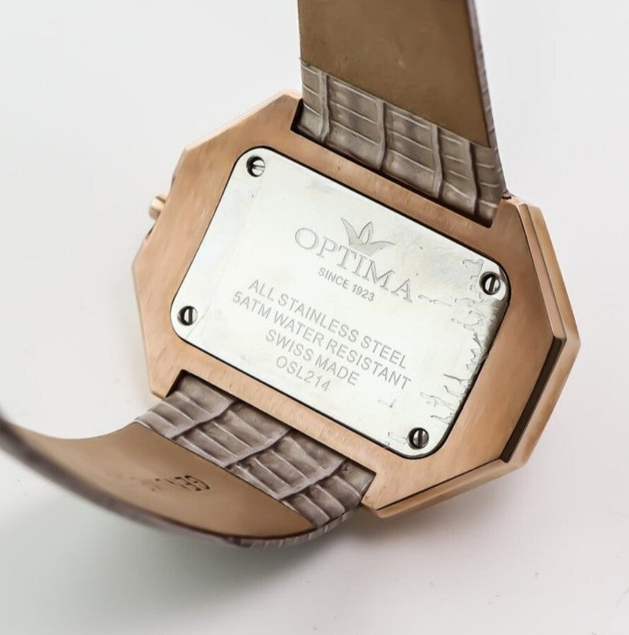 Optima •Swiss Diamond Watch •Stainless Steel Quartz •0.18ct Diamonds OSL214