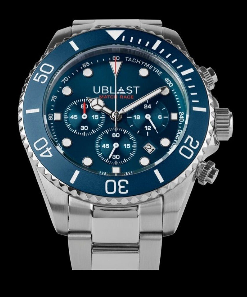 Ublast • Match Race Chrono Watch • 42mm • Miyota OS20 • WR10ATM • UBMRC42BU