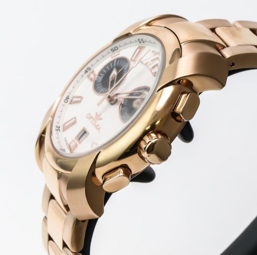 Optima •Swiss Chronograph Watch •OSC275-RR-1 • "Panda" • 43mm • Swiss RONDA