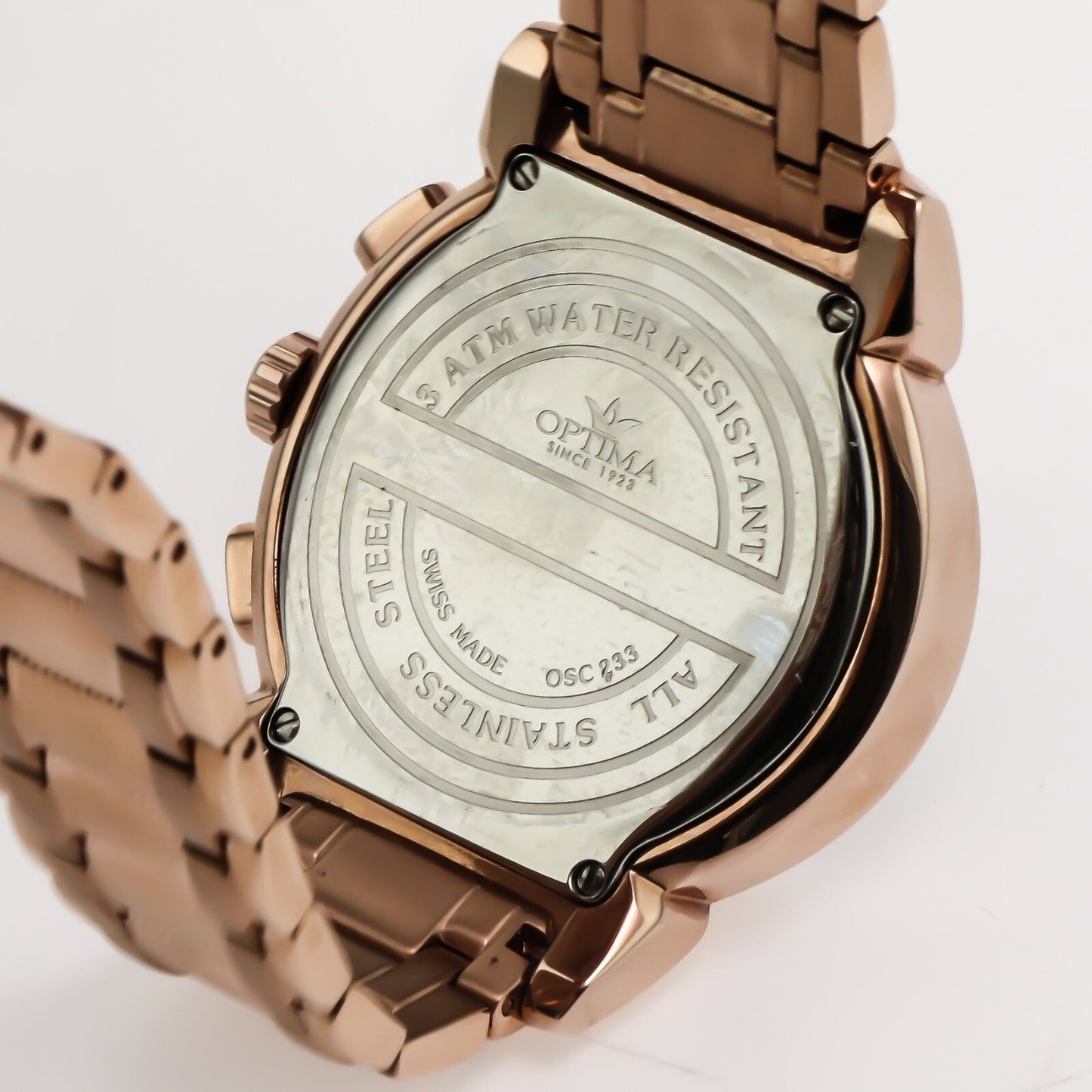 Optima • 45.9 mm •Swiss Chronograph • Date SubDay • WR30MM • OSC233-RR-8