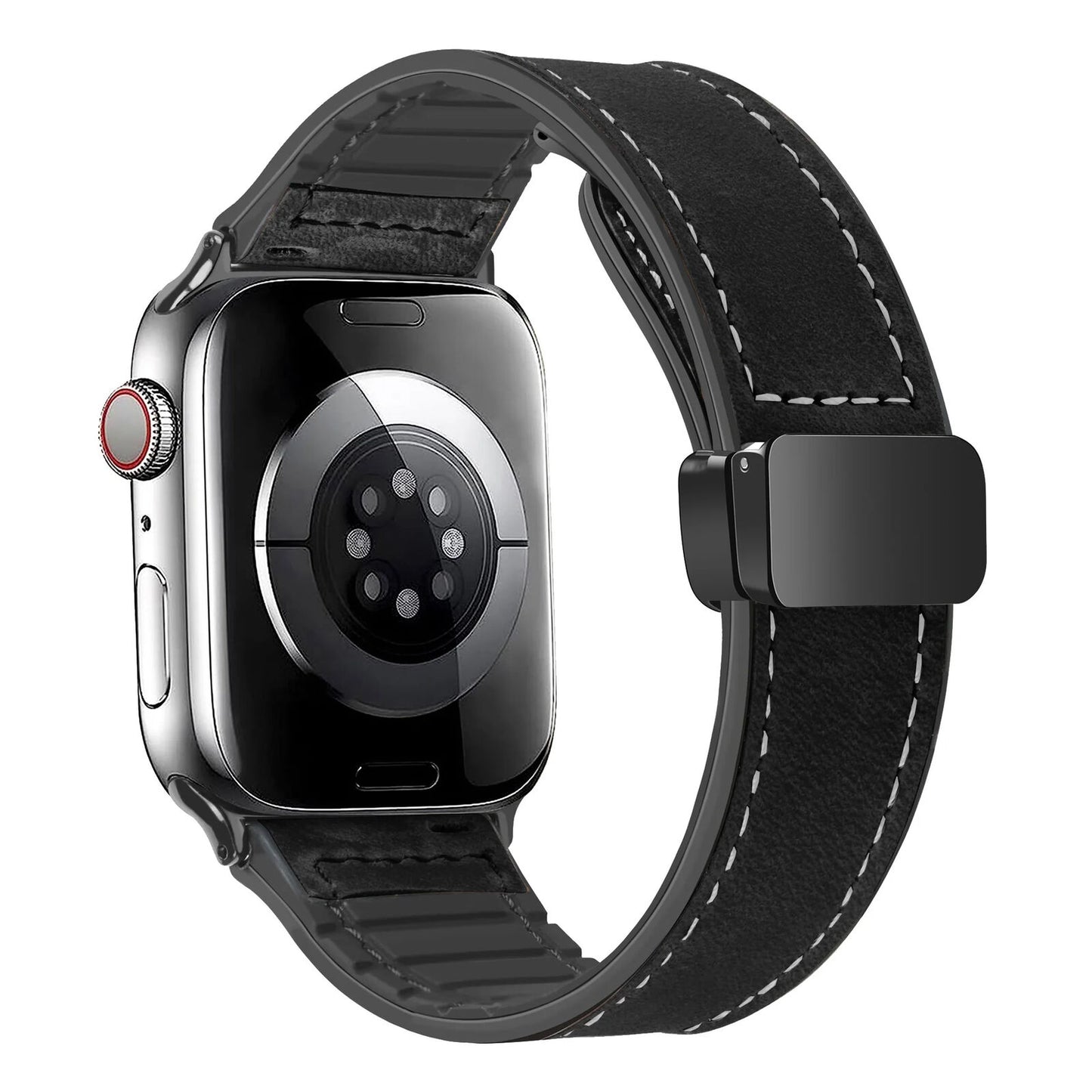 Leather Sport Band • Apple Watch Compatible • Magnetic Buckle