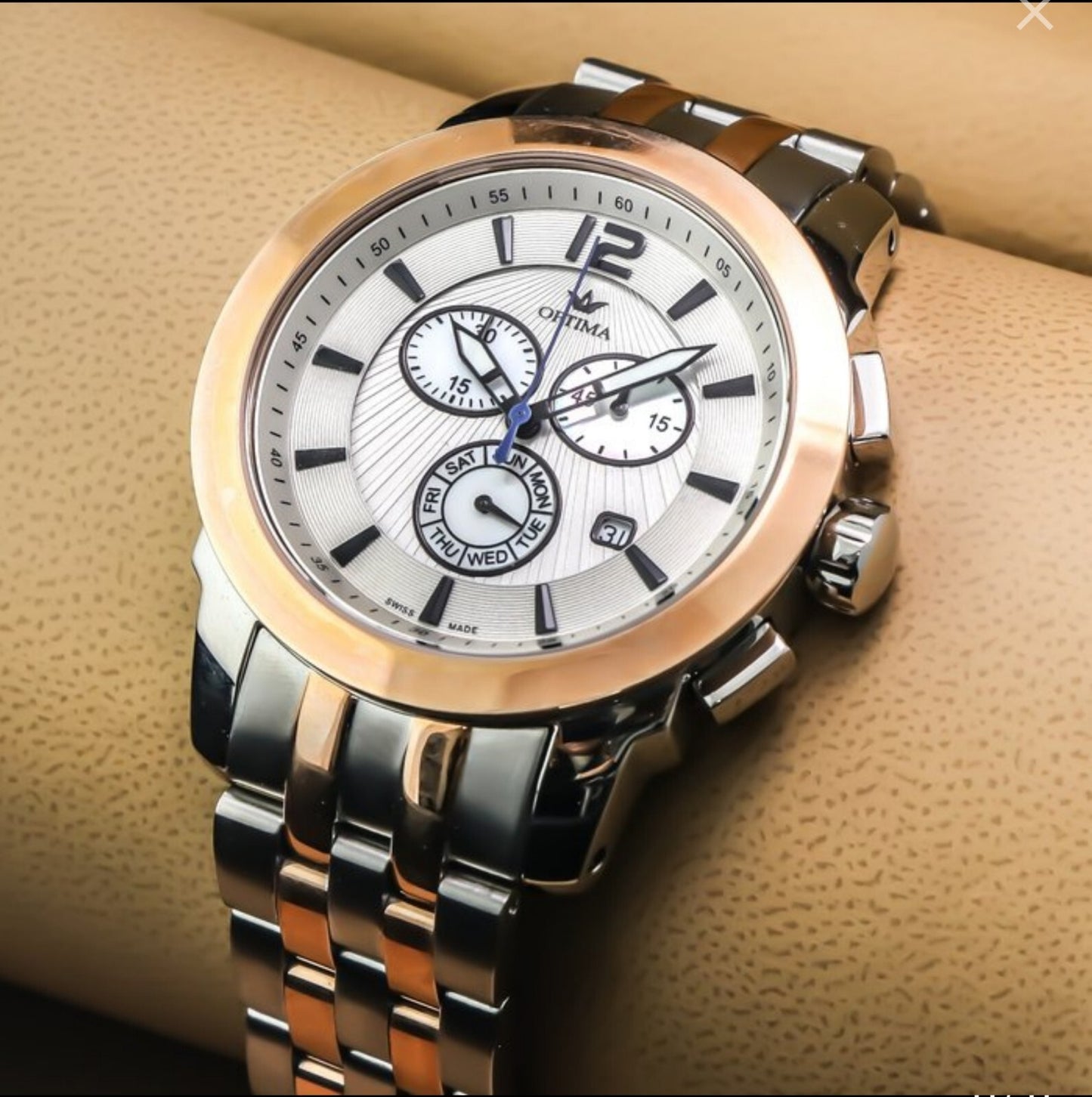 Optima • OSC391-SR-1 • 46mm • Date SubDay • WR30M
