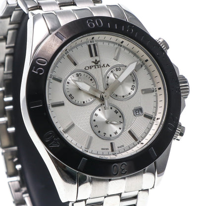 Optima • Swiss Chronograph Watch • Stainless Steel • Quartz • 42.5mm 3ATM OSC210