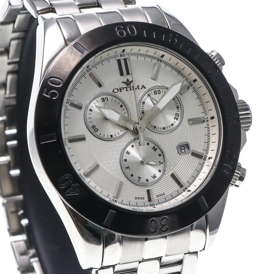 Optima • Swiss Chronograph Watch • Stainless Steel • Quartz • 42.5mm 3ATM OSC210