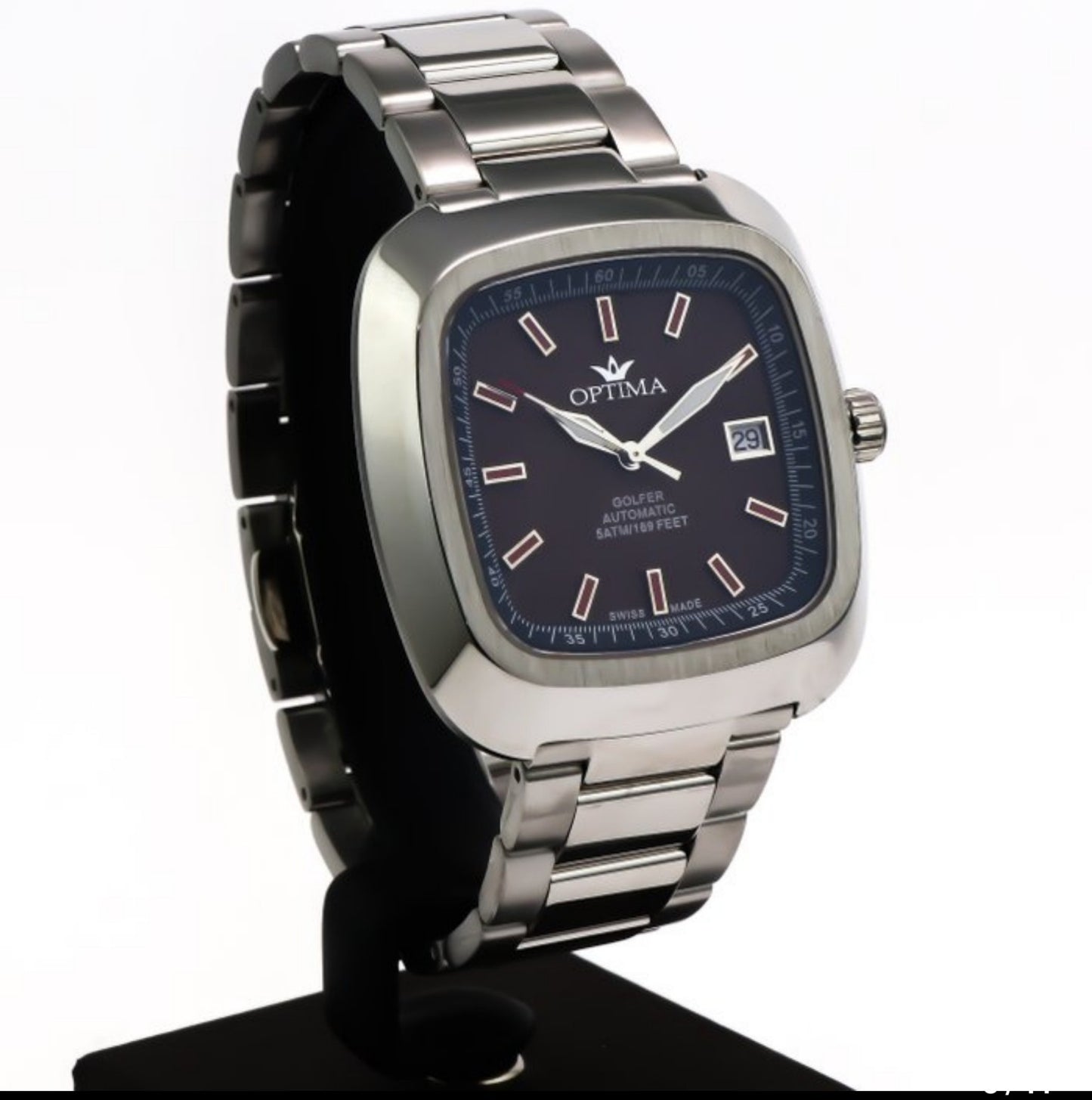 Optima • Golfer • Swiss Automatic Watch • Stainless Steel • 43mm • 5ATM • OSA487
