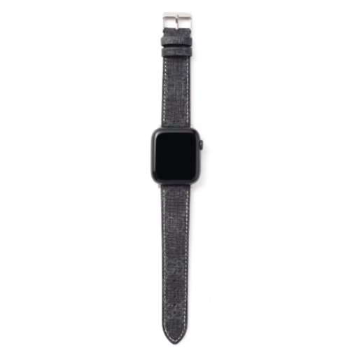 Luxury Leather Watch Band • Compatible with Apple Watch • Fits 38–49mm Series