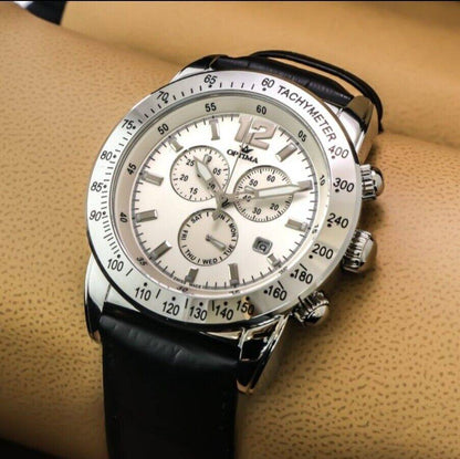 Optima • Swiss Chronograph Watch • OSC321-SL-1 • Day Date • Quartz • Tachy Bezel