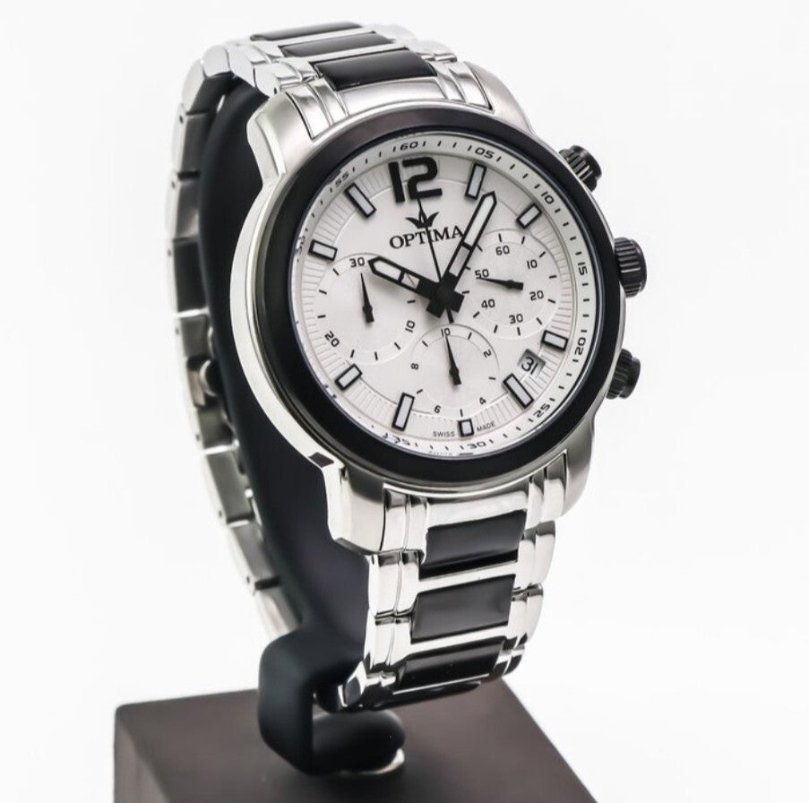 Optima • OSC399-SB-1 • Swiss Chronograph Watch • Date • Quartz