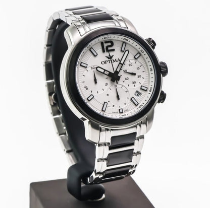 Optima • OSC399-SB-1 • Swiss Chronograph Watch • Date • Quartz