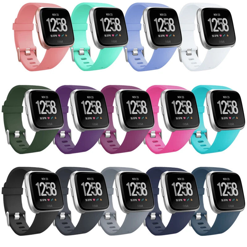 Soft Silicone Sports Strap • Fits Versa 1 2 3 4 • Unisex Band