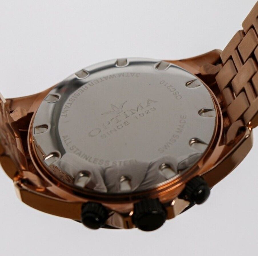 Optima • Swiss Chronograph Watch •OSC210-RB-1 • Day Date • Countup Bezel