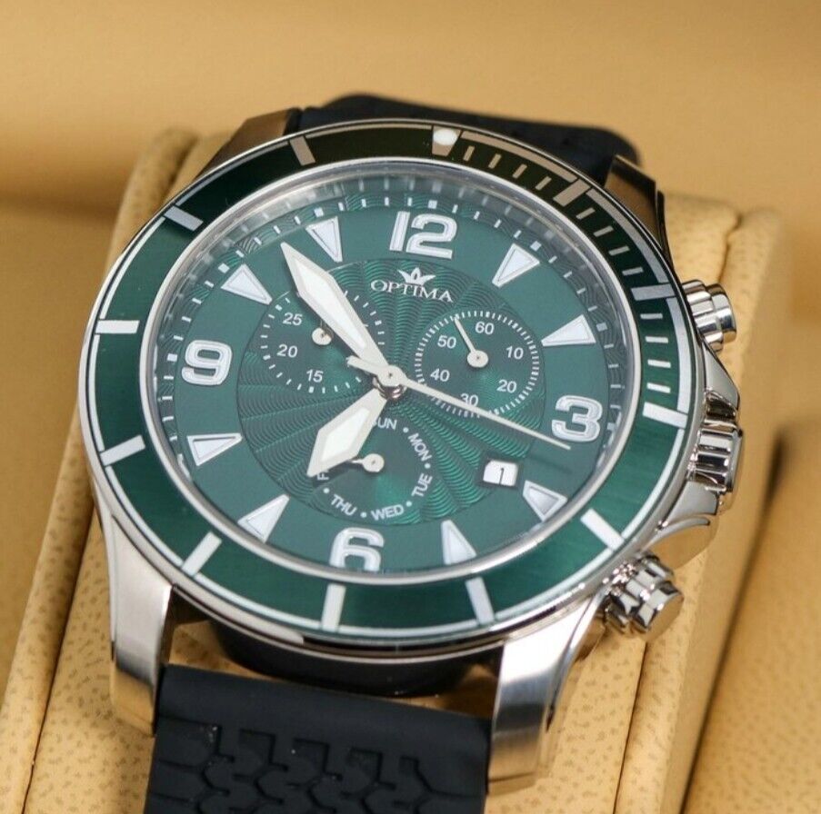 Optima • Swiss Chronograph Watch • OSC422-SX-12 • 45mm • Date SubDay • 5 ATM