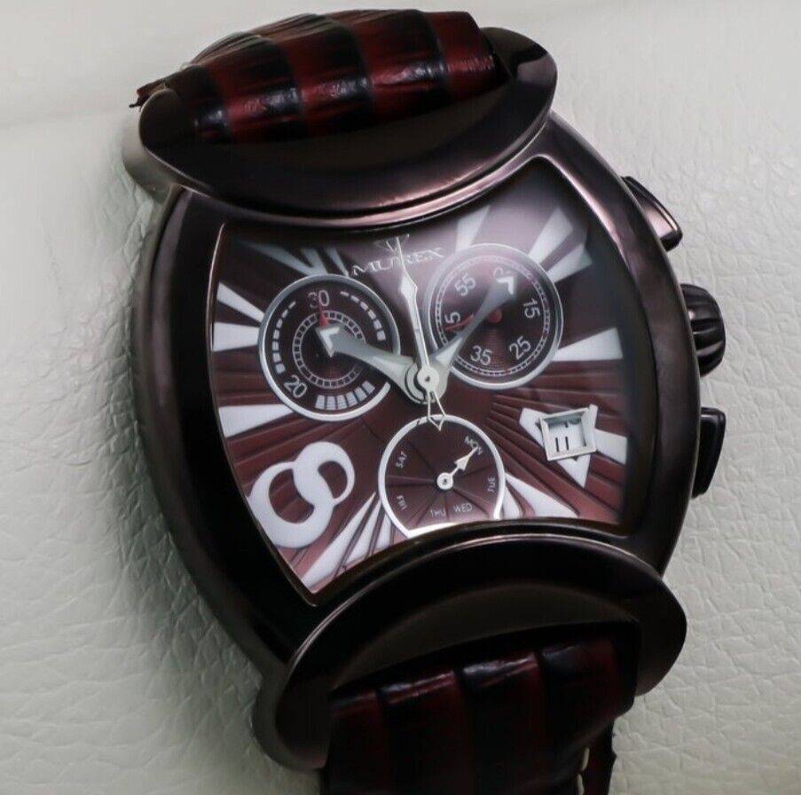 Murex • Swiss Chronograph Watch • ISC791-CL • Black & Red• Day SubDate • Quartz