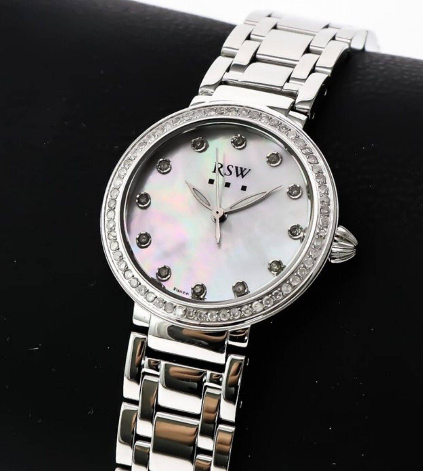 RSW Swiss Diamond Watch • RSWL150-SS-DD-7 • 72 White SI Quality 0.41ct Diamonds