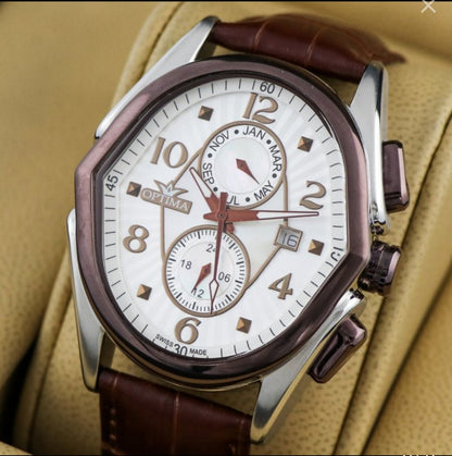 OPTIMA • ME1080-RCX-S-1 • 42x44.5mm • Swiss Watch  • Date SubDay • Dual Time