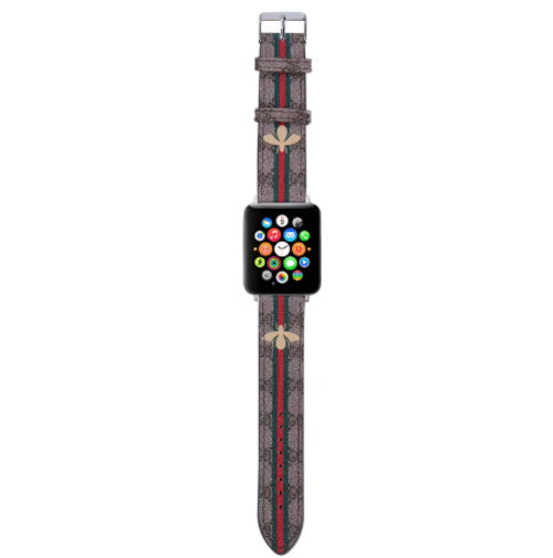Luxury Leather Watch Band • Compatible with Apple Watch • Fits 38–49mm Series