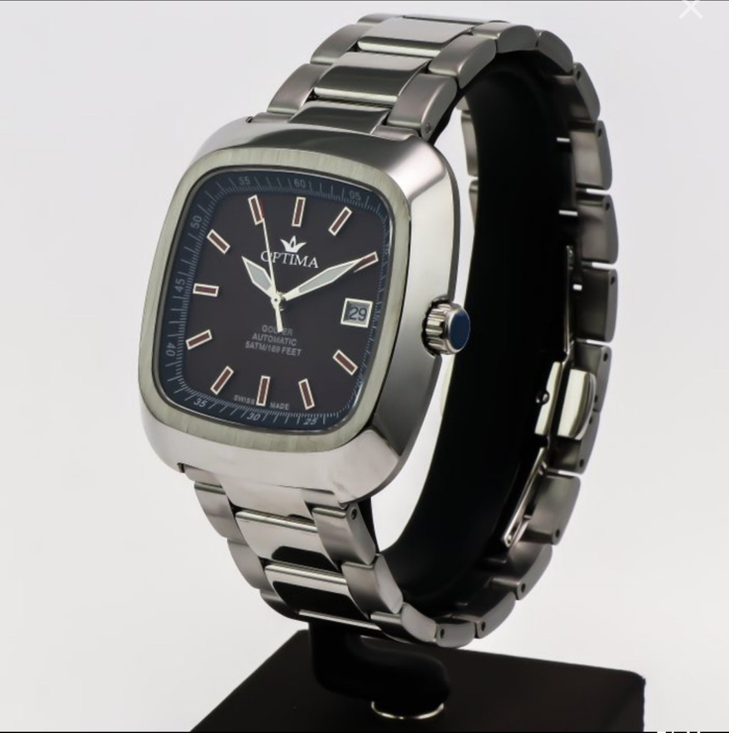 Optima • Golfer • Swiss Automatic Watch • Stainless Steel • 43mm • 5ATM • OSA487