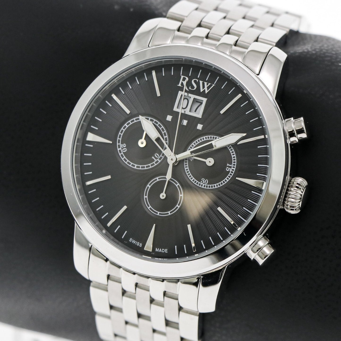 RSW • Swiss Chronograph Watch • Stainless Steel • Quartz • 44mm 5ATM • RSWC111