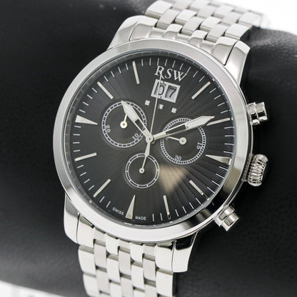 RSW • Swiss Chronograph Watch • Stainless Steel • Quartz • 44mm 5ATM • RSWC111