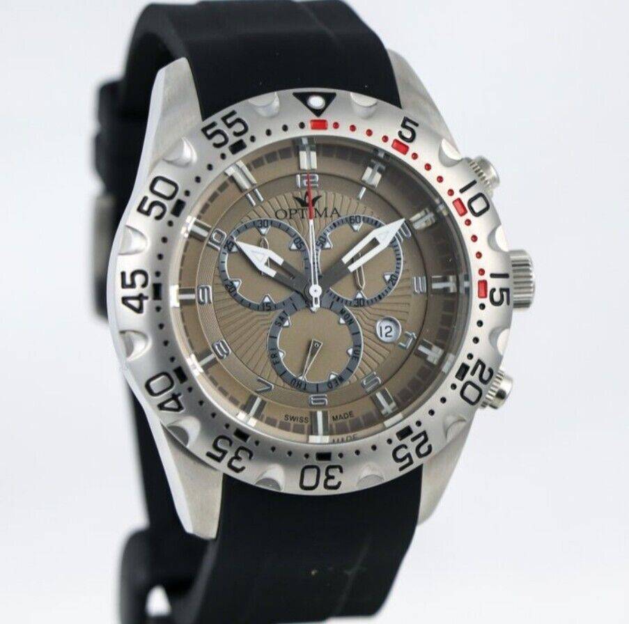 Optima • Swiss Chronograph Watch • OSC342-SX-4 • Day Date Quartz Countdown Diver