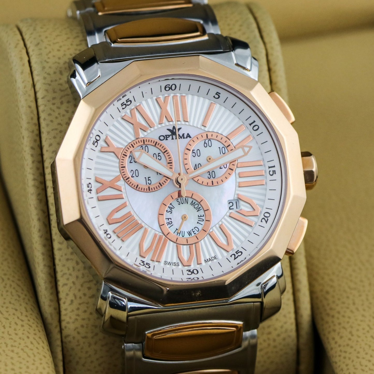 Optima • Swiss Chronograph Watch • Stainless Steel • 43 mm • Quartz • OSC248