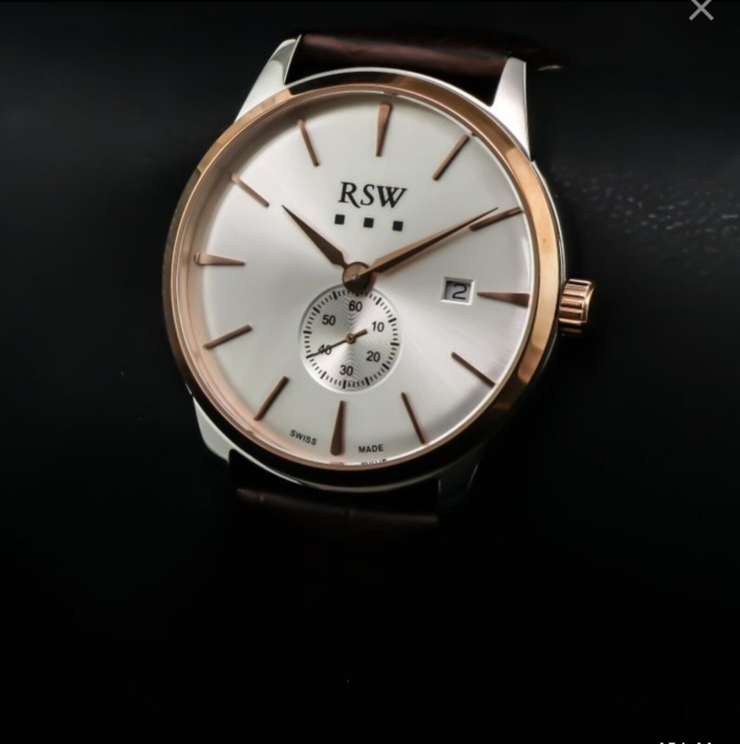 RSW • 44mm • Swiss Watch  • PVD Rose Gold • Swiss Ronda • SubSeconds • Date