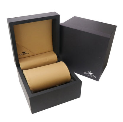 Optima • "ORTILLA" Swiss Automatic Watch • 43mm • 10AT PVDGold & Stainless Steel