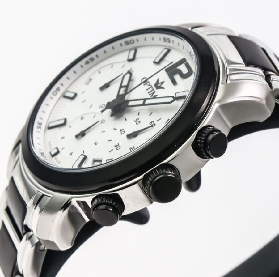 Optima • OSC399-SB-1 • Swiss Chronograph Watch • Date • Quartz