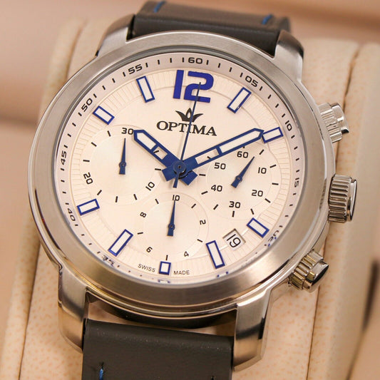 Optima • 45mm Swiss Chronograph • Date SubDay • WR 3ATM • OSC399-SL-1