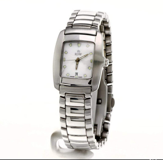RSW • Vintage 90's NOS • Swiss Women's Watch  • Stainless Steel • RSW6200-SS-1