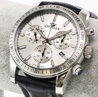 Optima • Swiss Chronograph Watch• OSC432-SL-1 • Day Date Quartz