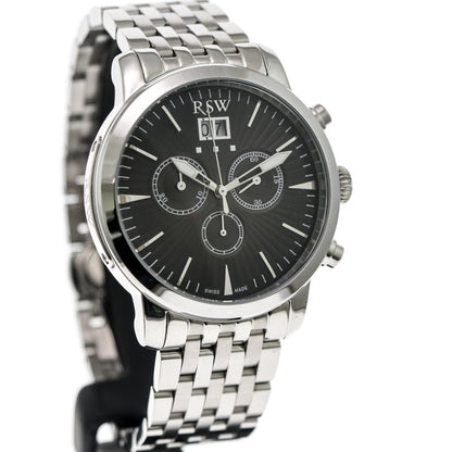 RSW • Swiss Chronograph Watch • Stainless Steel • Quartz • 44mm 5ATM • RSWC111
